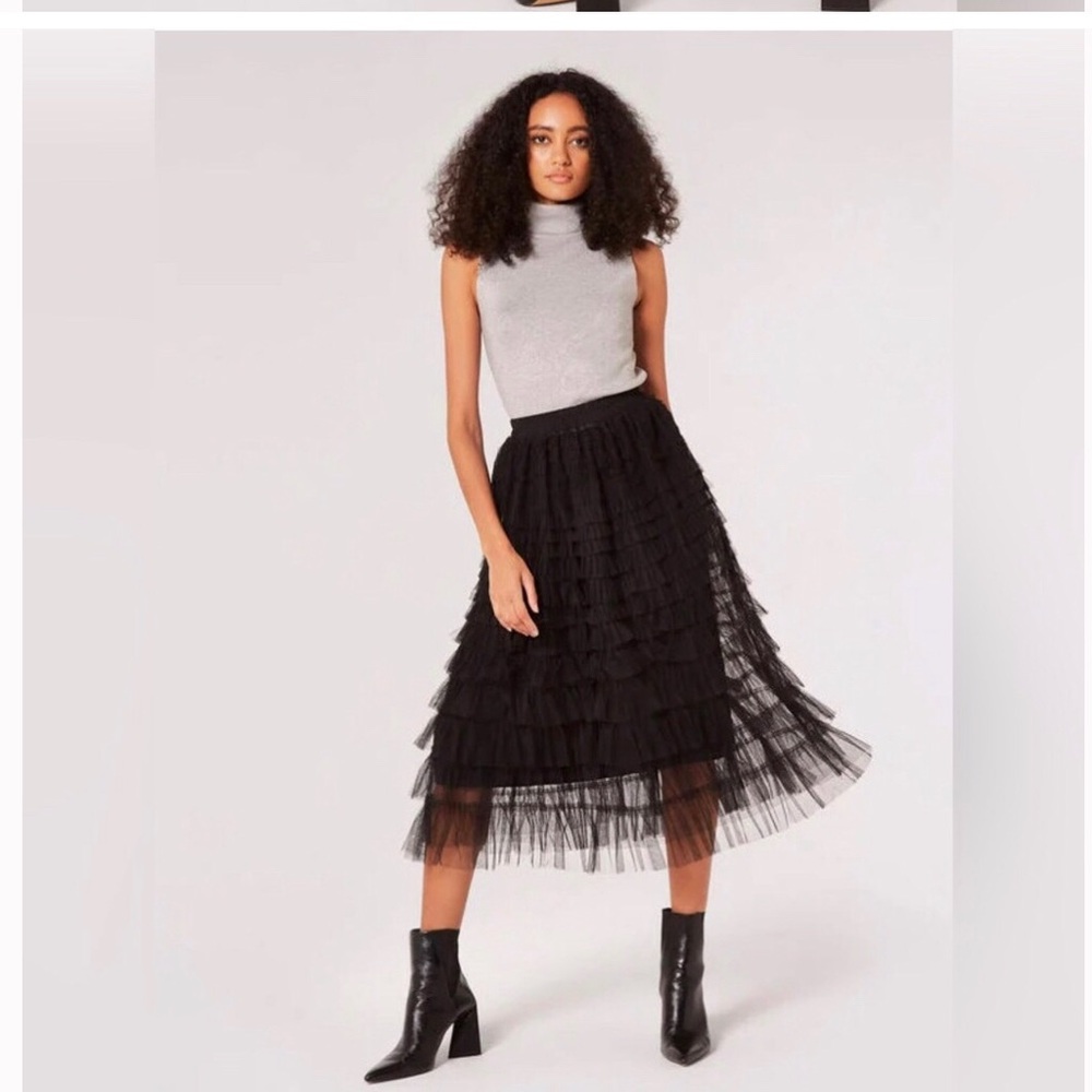 Apricot Tulle Skirt